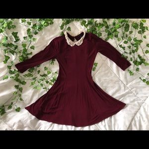Lace Peter Pan Collar Dress